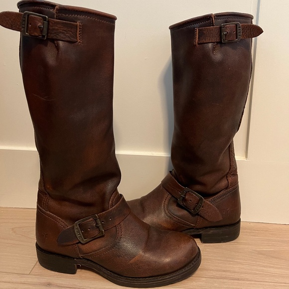 Frye Veronica Slouch - Stivali Donna In Pelle, Tomaia Morbida, Colore Marrone, Suola In Gomma - 4